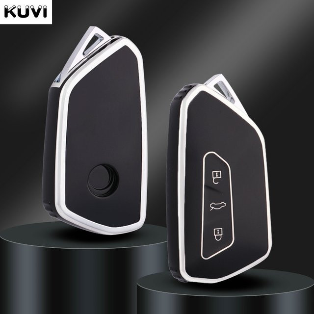 Kuvi TPU Schlüsselhülle für VW Golf 8 und Skoda Octavia A8 sowie Seat Leon MK4 - Bild 1