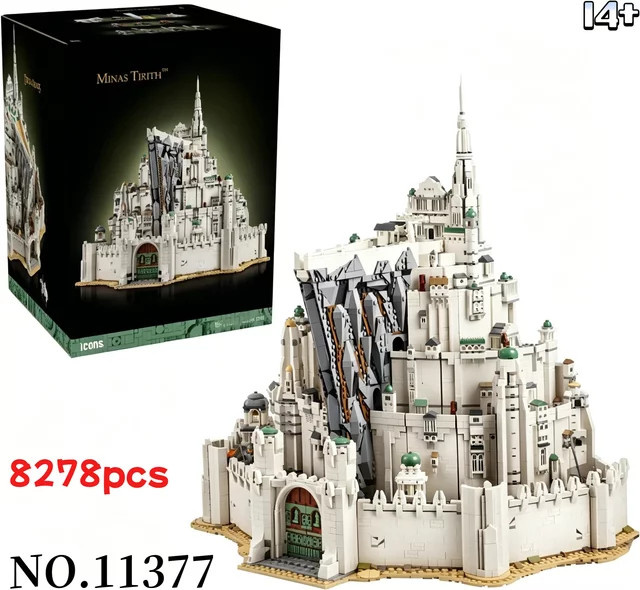 Minas Tirith 3D-Schloss, Baustein-Modell, 8.278 Teile, ab 14 Jahren - Bild 1