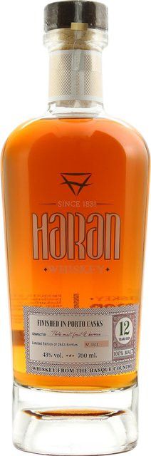 Haran Whisky, 12 Jahre, Port Cask Finish, Spanien, 43 % Vol., 0,7 l - Bild 1