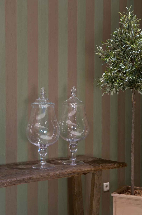Flamant Wallpaper Stripe Green Baltic Sea Streifendesign Vlies Tapete in Grün - Bild 1
