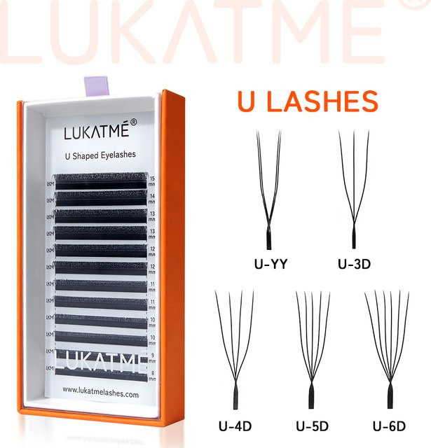 LUKATME Wimpernverlängerungen U-Form, Black, Unisex - Bild 1