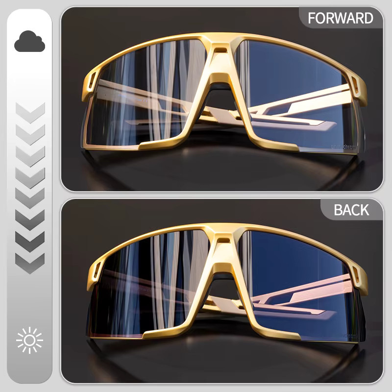 Kapvoe Sonnenbrille, polarisiert, gold, Unisex, Vollrand - Bild 2