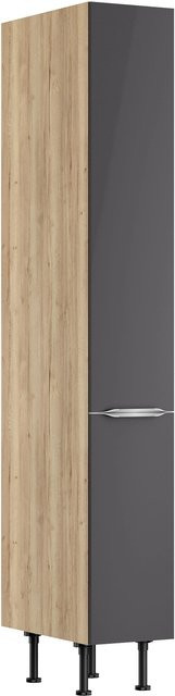 Optifit Küchen-Apothekerschrank Linus984 in Anthrazit und Wildeiche, B/T/H: 30 x 58,4 x 211,8 cm - Bild 1
