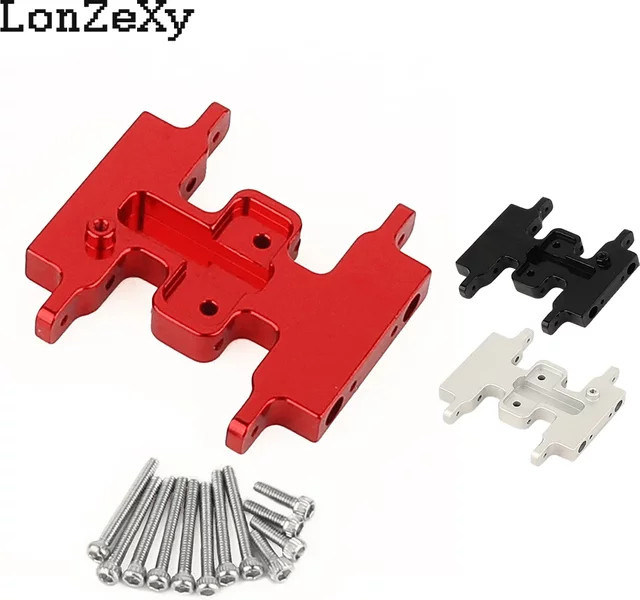 Axial Mid Getriebe Skid Platte, 1:24, Metall, Zubehör - Bild 1