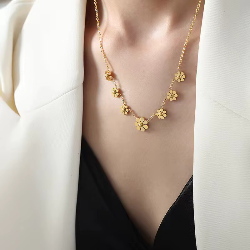 EILIECK Schmuck-Set, Edelstahl, Gold, Damen - Bild 3