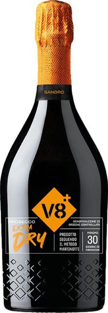 v8+ Prosecco, Glera, Extra Brut, Venetien, 0,75 l - Bild 1