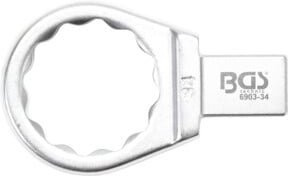 BGS Einsteck-Ringschlüssel 34 mm aus Chrom-Vanadium in Silber - Bild 1