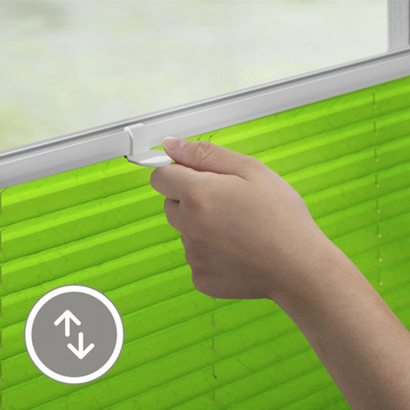 LICHTBLICK Spannplissee in Grün, semi-transparent, B: 120 cm, H: 130 cm - Bild 3