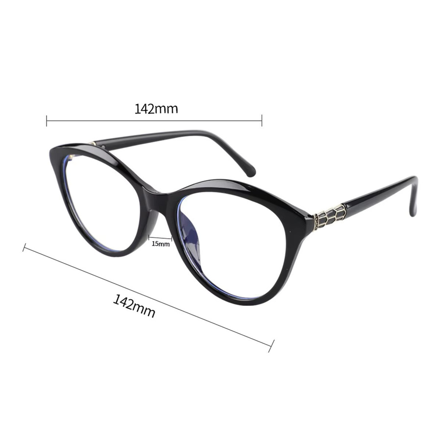 Peekaboo Cat-Eye-Brille für Damen, Vollrand, Acetat, grün-braun - Bild 2
