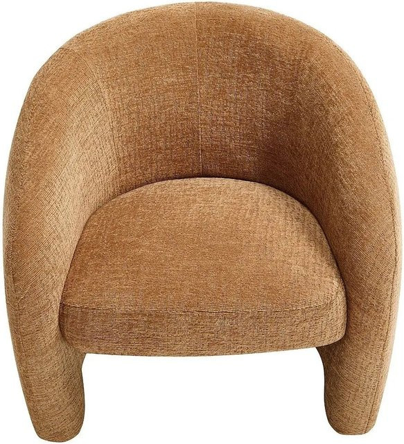 Vente-unique Sessel Romicou mit gerader Rückenlehne und Armlehnen in Camel - Bild 1