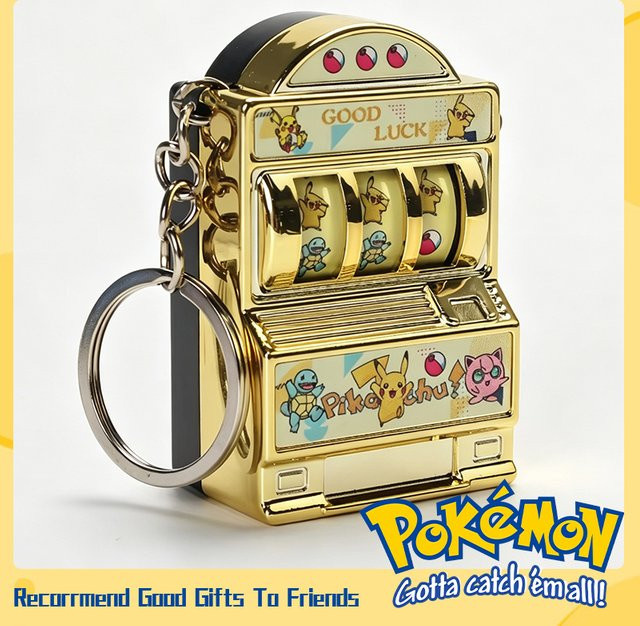 Potdemiel Pokémon Mini-Spielautomat Schlüsselanhänger, Spielfigur, Bunt / Mehrfarbig - Bild 1