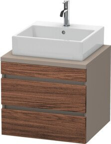 Duravit Waschtischunterschrank DuraStyle in Dunkelbraun mit 2 Schubladen, Breite: 60 cm, Tiefe: 54,8 cm, Höhe: 51,2 cm - Bild 1