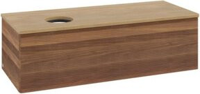 V&B Waschtischunterschrank Antao mit Frontstruktur und Beleuchtung in Eiche Honig, B/T/H: 120 x 50 x 50 cm - Bild 1