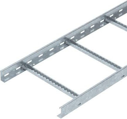 OBO Bettermann Kabelleiter in Silber, Länge: 3 m, Breite: 40 cm, Höhe: 6 cm - Bild 1
