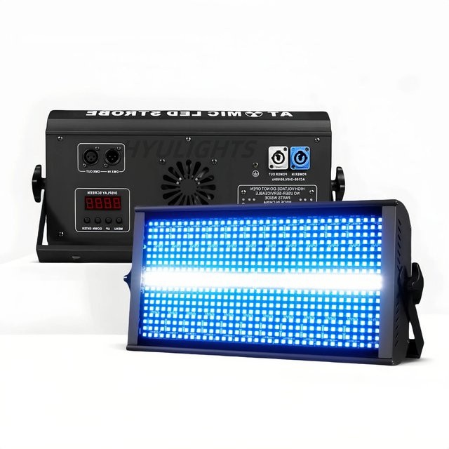 HYULIGHTS 200W LED RGBW 4in1 DJ Wash Bar mit Stroboskop-Effekt und DMX-Steuerung in Schwarz - Bild 1