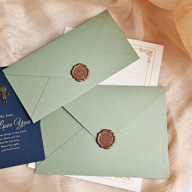 30 Stück YANWEIBAN Umschläge in Grün aus hochwertigem Papier für Hochzeiten und Einladungen, B: 21,5 cm, H: 15,5 cm - Bild 1