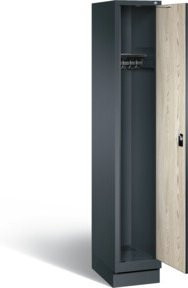 Garderobenschrank Evolo von C+P Möbelsysteme in Sen-Esche und Anthrazitgrau, H x B x T: 180 x 32 x 50 cm - Bild 1