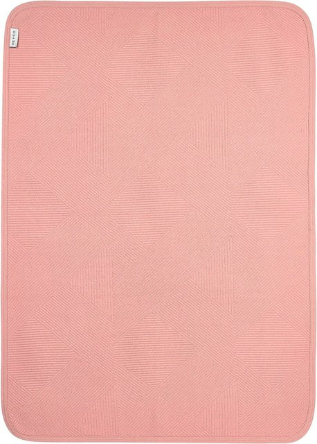 Meyco Babydecke für Babys aus Baumwolle, Pink, Geometric, B/T: 75 x 100 cm, 0.5 TOG - Bild 1