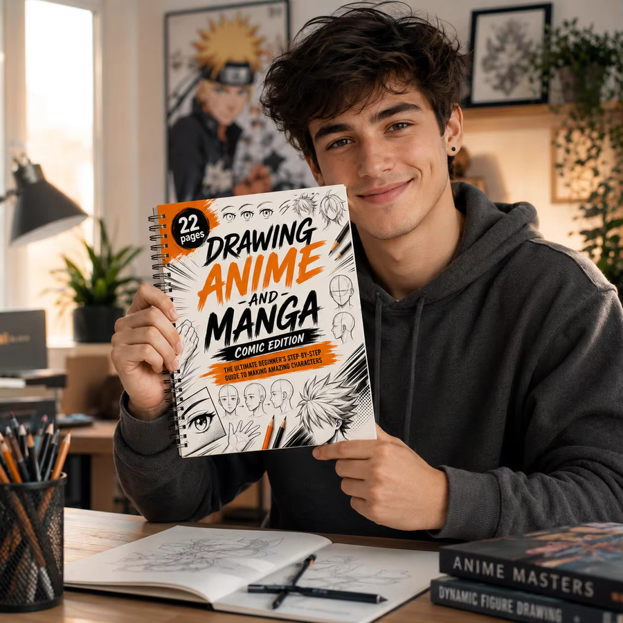 Anime Manga Zeichenbuch B5 Spiral-Skizzenbuch für Charakterkunst-Übungen mit 22 Seiten in Multicolour - Bild 4