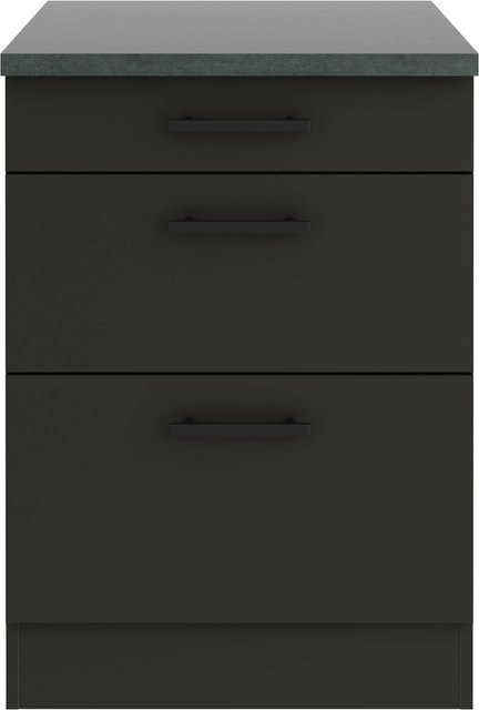 OPTIFIT Madrid420 Küchen-Unterschrank in Anthrazit Matt mit modernem Design - Bild 1