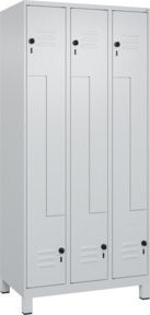 C+P Z-Spind Classic PLUS mit 6 Fächern, grau, Stahl, B/T/H: 90 x 50 x 195 cm - Bild 1