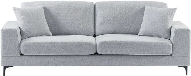 Jamolo Sofa in Lichtgrau ohne Schlafmöglichkeit mit Stoffbezug Breite: 227 cm - Bild 1