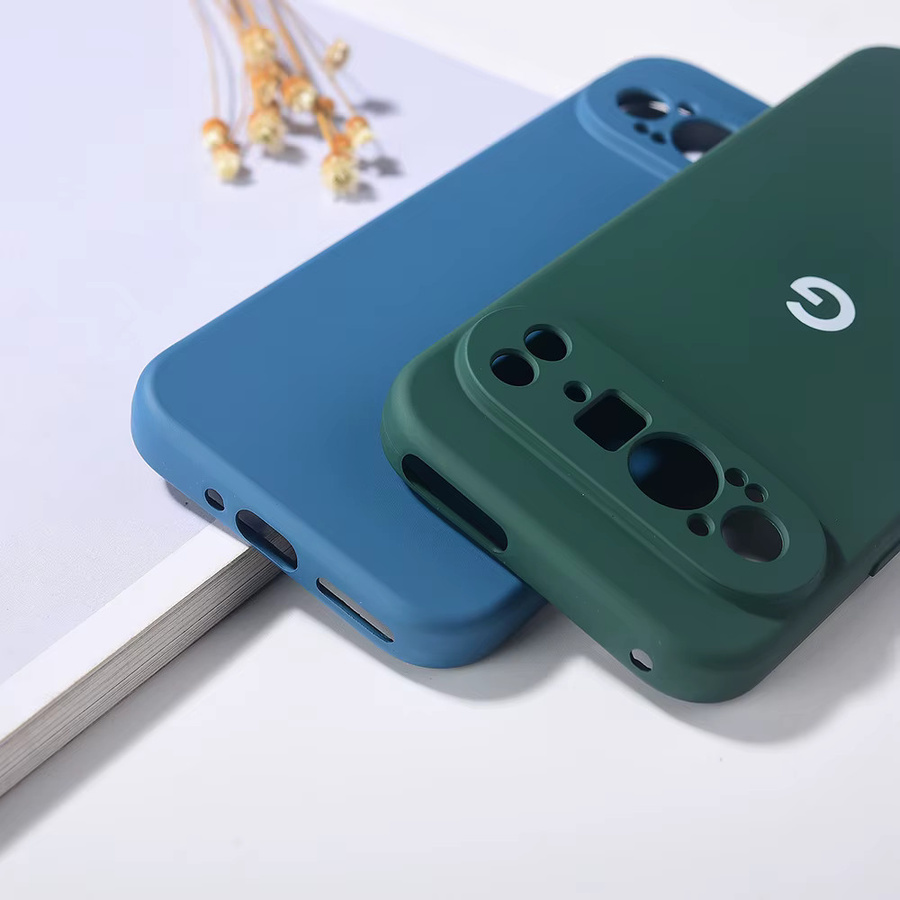 Stoßfeste Flüssigsilikon Schutzhülle für Google Pixel 9 Pro XL in Grau - Bild 3