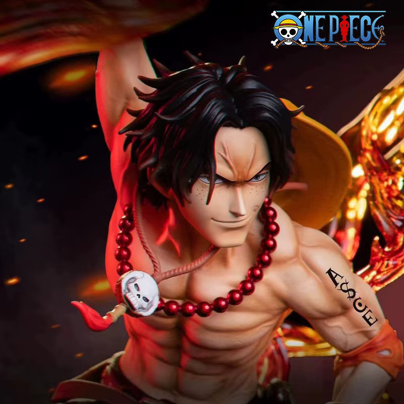 Bandai One Piece Portgas D Ace Feuerfaust Kaiser Actionfigur, Premium PVC Anime-Statue - Bild 2