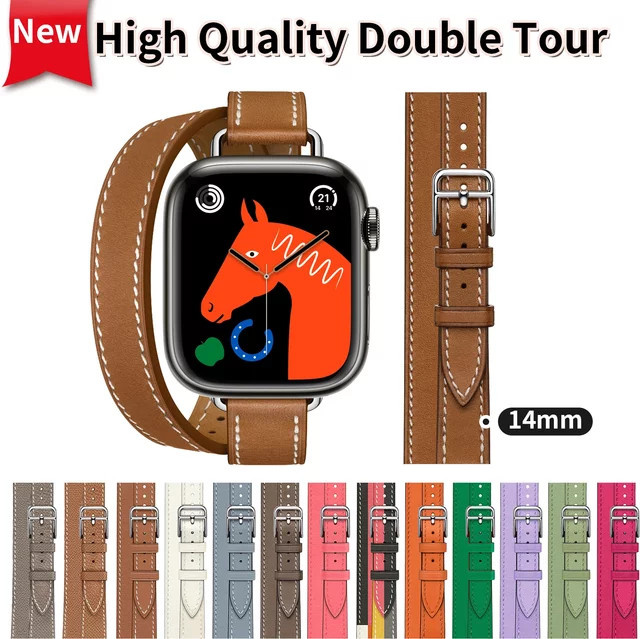 frpi Uhrenarmband Rindsleder, Doppeltour, Unisex - Bild 1