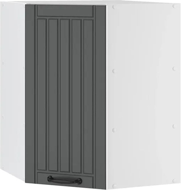 Vicco Eckhängeschrank Fame-Line Landhaus Küchenschrank Anthrazit/Weiß Breite: 57 cm - Bild 2