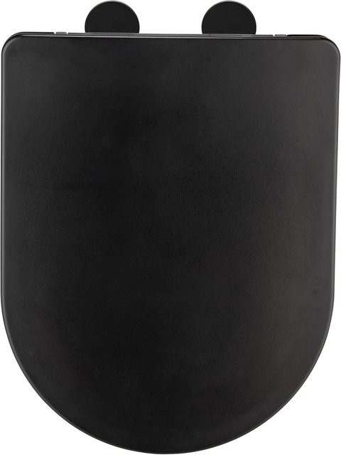 Wenko WC-Sitz Galati aus Duroplast in Schwarz - Bild 1
