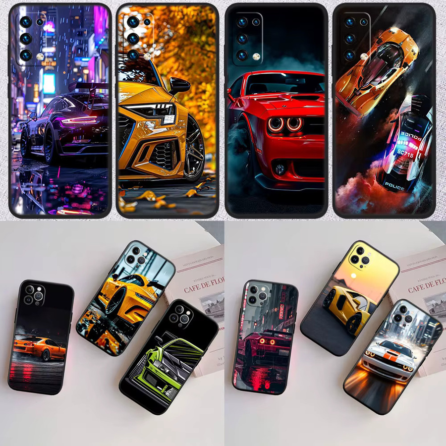 IK67 Supercar Handyhülle für OPPO in Multicolour (kompatibel mit A40, A60, A80, A15, A16, A16K, A12, A17, A17K, A54, A54S, A53, A53S, A55, A56, A57, A98, F23) - Bild 2