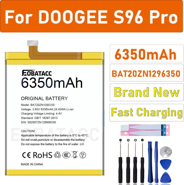 Doogee S96 Pro Ersatzakku mit 6350 mAh für das robuste S96GT Smartphone - Bild 1
