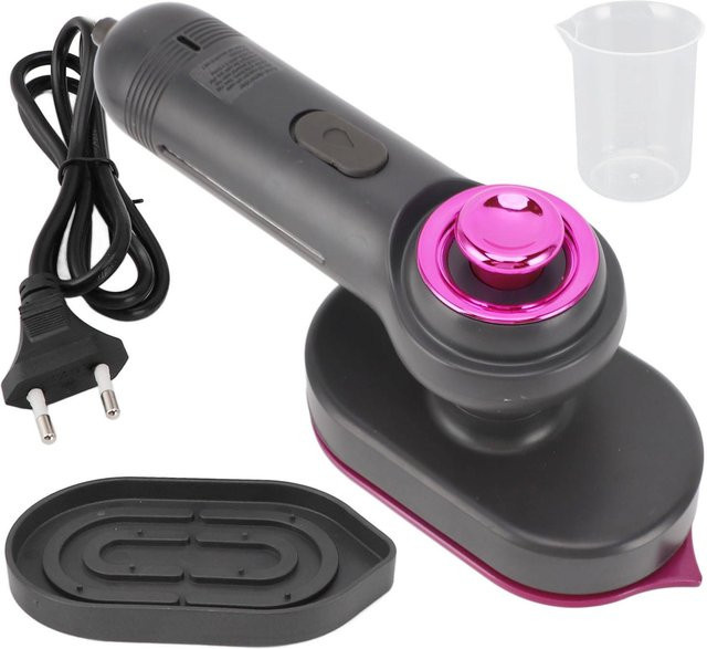 OutsideWorld Mini-Dampfbügeleisen mit drehbarem Griff für Nass- und Trockengebrauch, Grau, 60ml - Bild 1