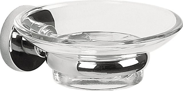 Spirella Seifenschale Atlantic in Transparent mit Chrom Wandhalterung - Bild 1