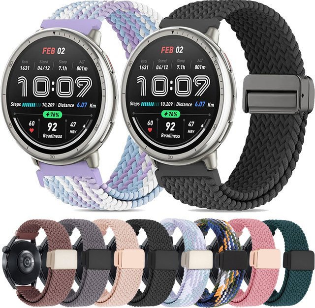 Amazfit Uhrenarmband Nylon, Magnetschnalle, 22 mm, 20 mm - Bild 1