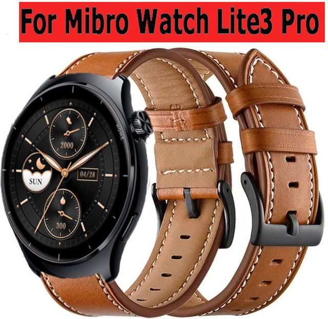 Mibro Uhrenarmband Leder, Unisex - Bild 1