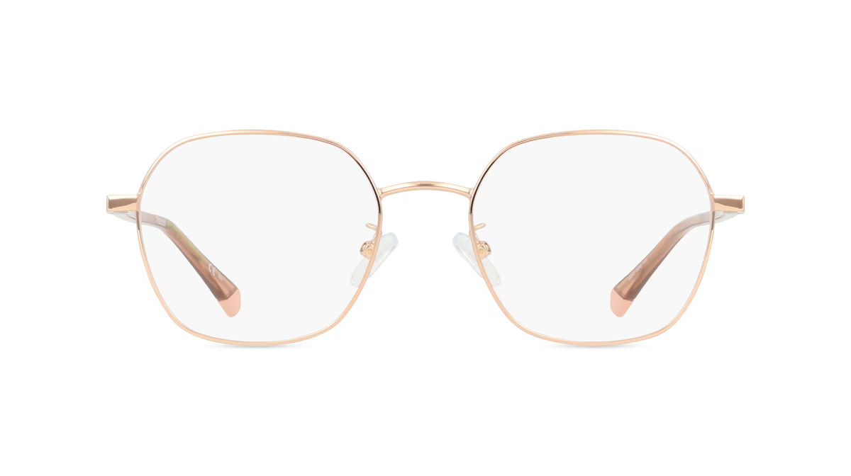 Polaroid PLD D474/G Korrektionsbrille, Vollrand, Geometrisch, Metall, Unisex, Gold - Bild 1