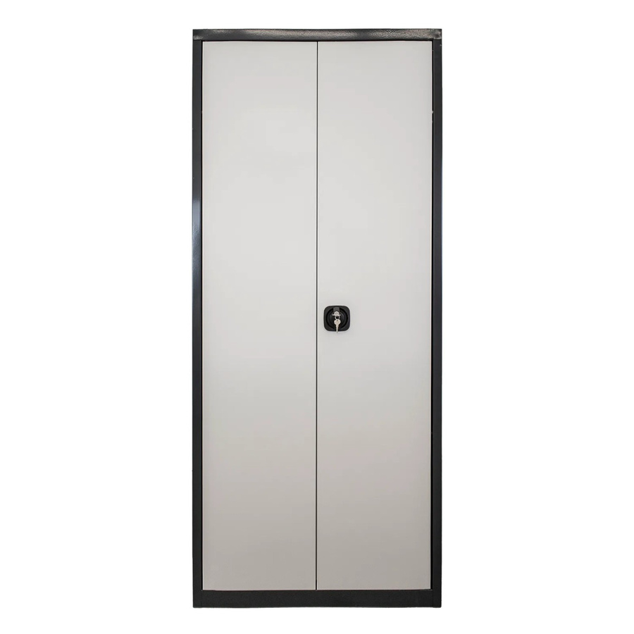 PROREGAL Motorradschrank Owl aus Stahl mit 3 Staufächern und 1 Fachboden, Farbe Anthrazitgrau und Lichtgrau, H x B x T: 192 x 80 x 37 cm - Bild 2