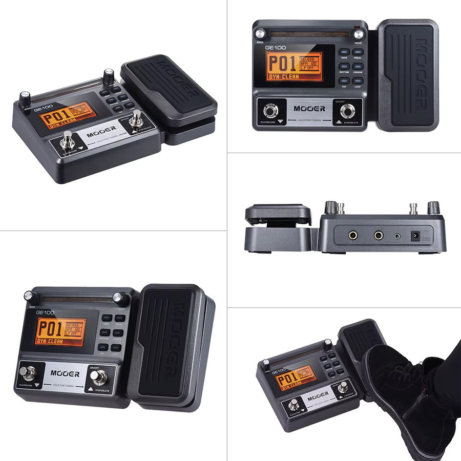 Mooer GE100 Gitarren Multi-Effekt-Prozessor in Schwarz mit Loop-Aufnahme, Tuning, Tap Tempo und Rhythmus-Funktion - Bild 5