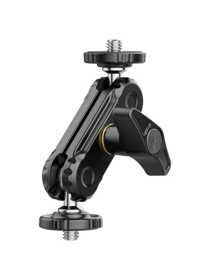 VIKEFON Magic Arm mit Doppel-Kugelköpfen und 1/4 Zoll Schraube zur Verlängerung für DSLR Kamera, Monitor, Video Mic und Stativ in Schwarz - Bild 7