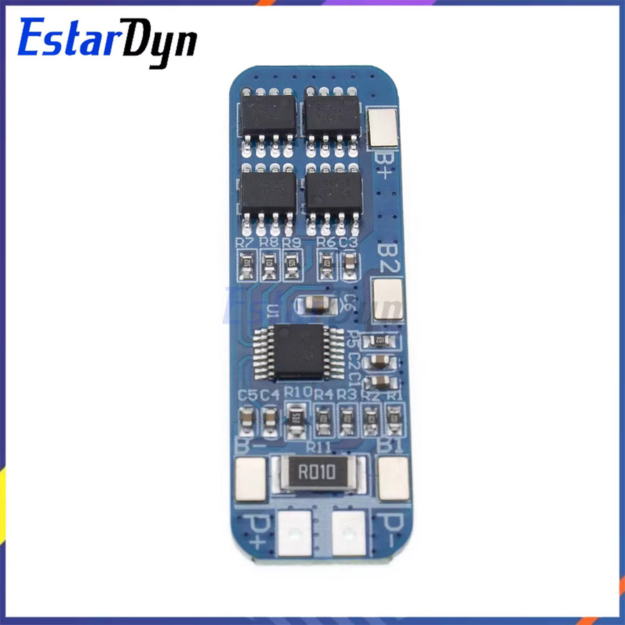 Estardyn 3S 12V 10A BMS-Schutzplatine für 18650 Li-Ionen-Akkus in Blau mit Überladungs-, Entladungs- und Kurzschlussschutz - Bild 2