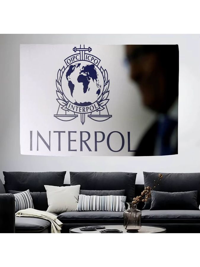 Fotohintergrund mit Interpol Logo für Geburtstag und Party als Fotokulisse für das Fotostudio - Bild 4