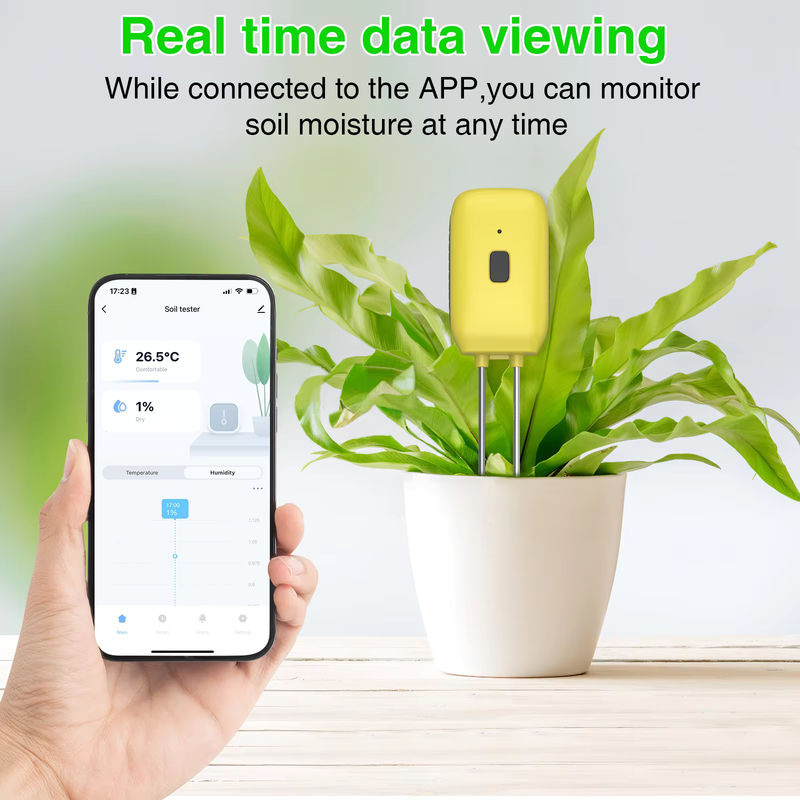 Tuya Smart Bluetooth Boden-Temperatur- und Feuchtigkeitssensor für Gartenautomatisierung und Bewässerung, wasserdichtes Thermo-Hygrometer - Bild 5
