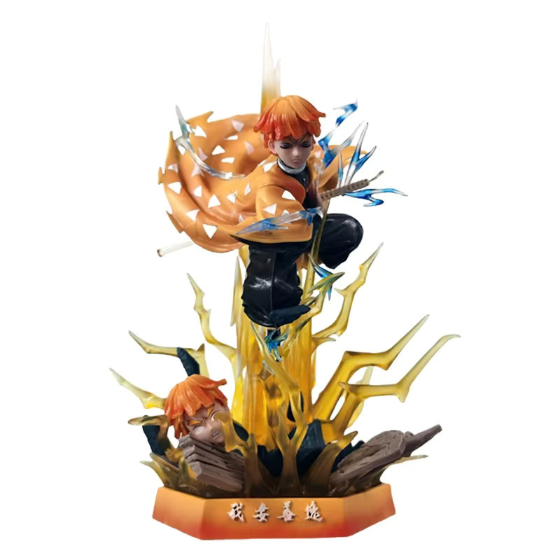Bandai Agatsuma Zenitsu Doppelkopf-Skulptur, Figur, 32 cm - Bild 4