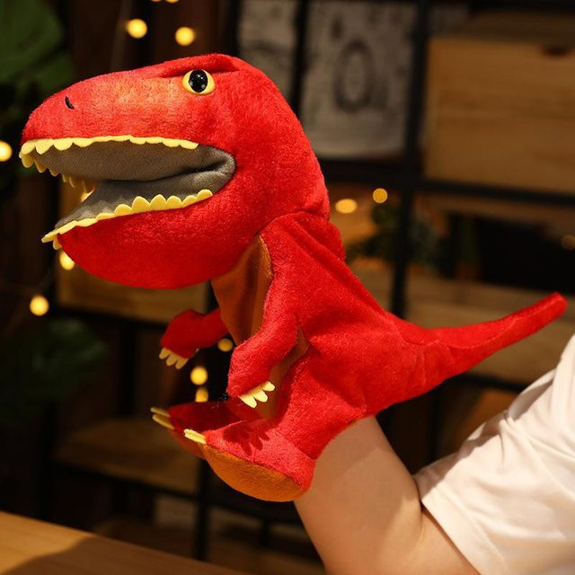 Yiran Health & Beauty Dinosaurier Handpuppen-Plüschtiere, 25cm, ab 3 Jahre - Bild 1
