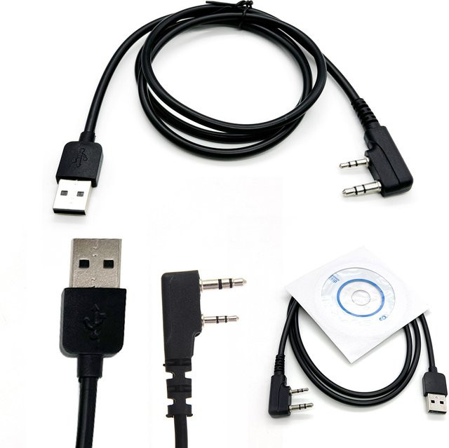 Original Retevis USB Programmierkabel für TYT DMR Funkgeräte MD-380 MD-390 und RT3 in Schwarz - Bild 1