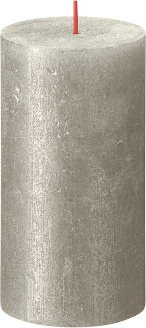 Bolsius Rustik-Kerze Shimmer in Champagner mit Durchmesser: 6,8 cm und Höhe: 13 cm - Bild 1
