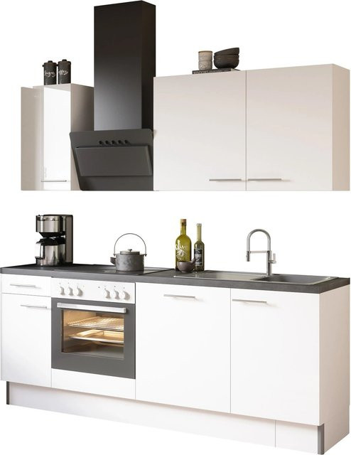 Optifit Küchenzeile Optikoncept Rurik in Weiß, modern und glänzend, Breite: 270 cm - Bild 1