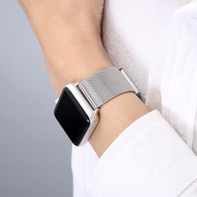Uhrenarmband Edelstahl, beige, Unisex - Bild 1